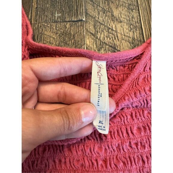 Sabrina carpenter x aerie smocked crop tank top size large - Picture 3 of 5